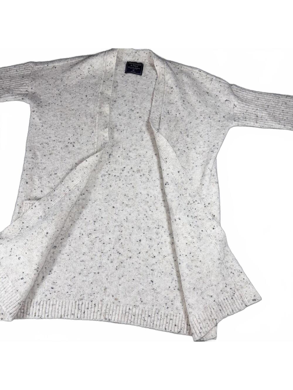 Abercrombie & Fitch Speckled Knit Woman’s XS Cardigan Sweater Open Front Stylish - Picture 4 of 9